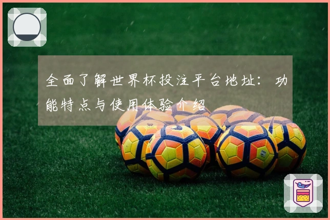 全面了解世界杯投注平台地址：功能特点与使用体验介绍