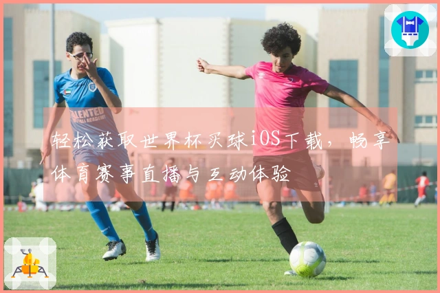 轻松获取世界杯买球iOS下载，畅享体育赛事直播与互动体验